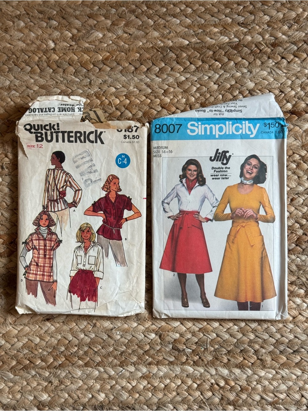 Vintage sewing patterns